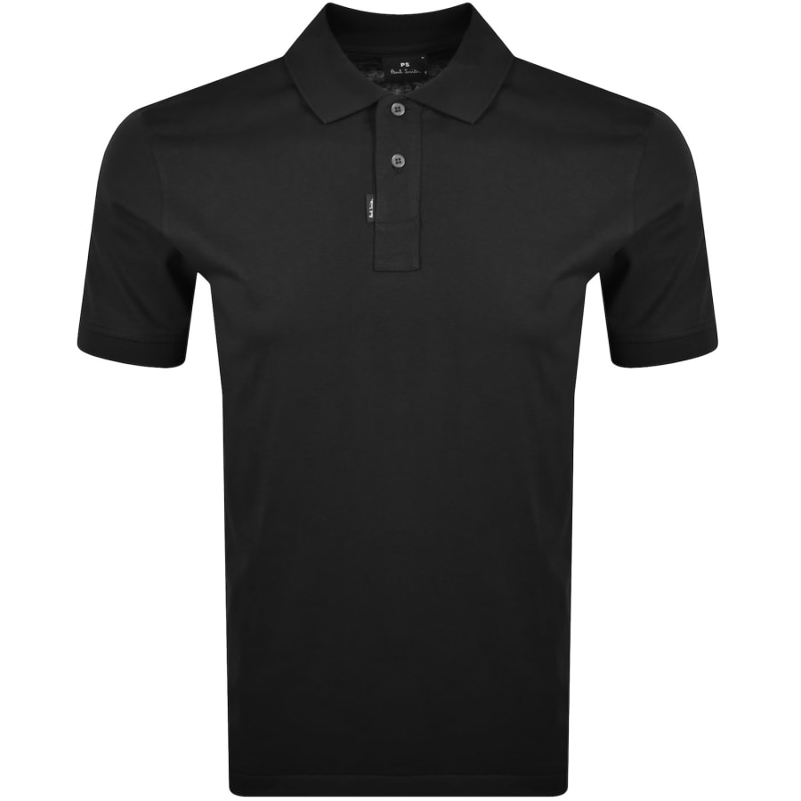 Tシャツ・カットソー Paul Smith MENS REGULAR FIT SHORT SLEEVES POLO Paul Smith Short Sleeved Polo T Shirt Black | Mainline
